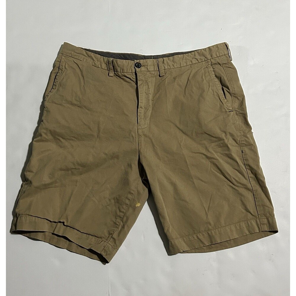 Men’s Tommy Bahama Size 38 Flat Front Chino Short Pants Pima Cotton Blend Stain